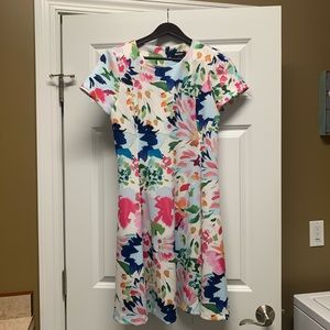 DKNY dress. Size 10. Barely worn. Easy fit. Material stretches. True to size.